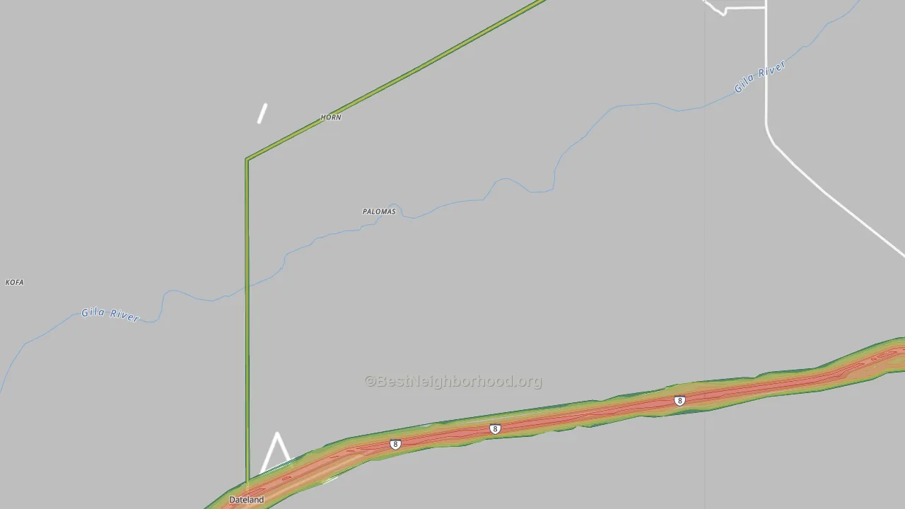 85333, AZ Map of Noise Levels in 85333