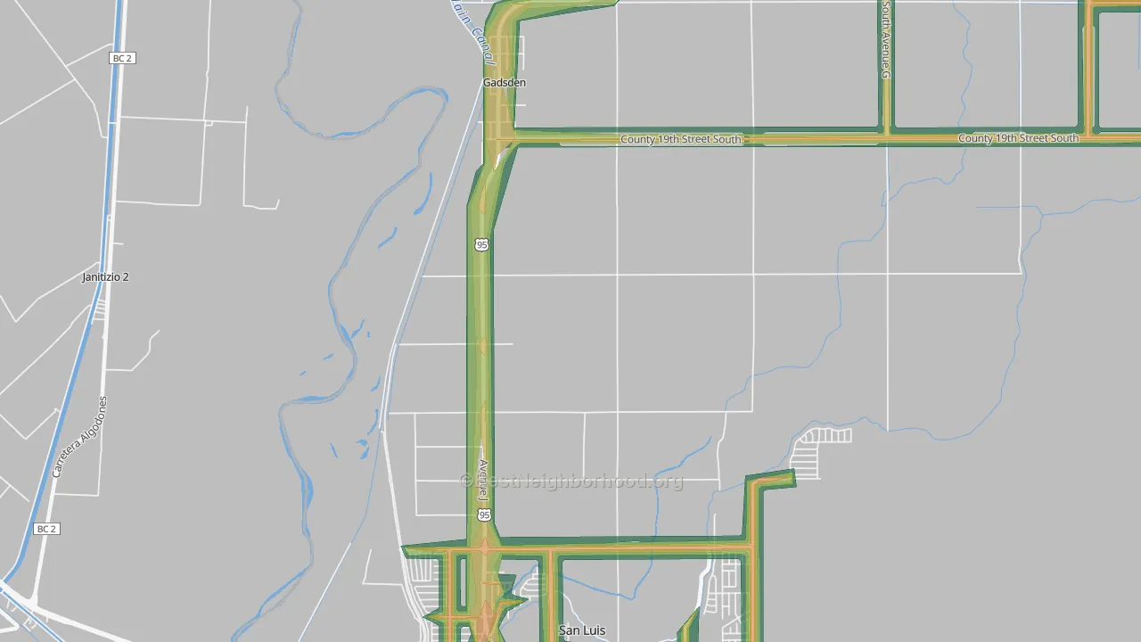 85336, AZ Map of Noise Levels in 85336