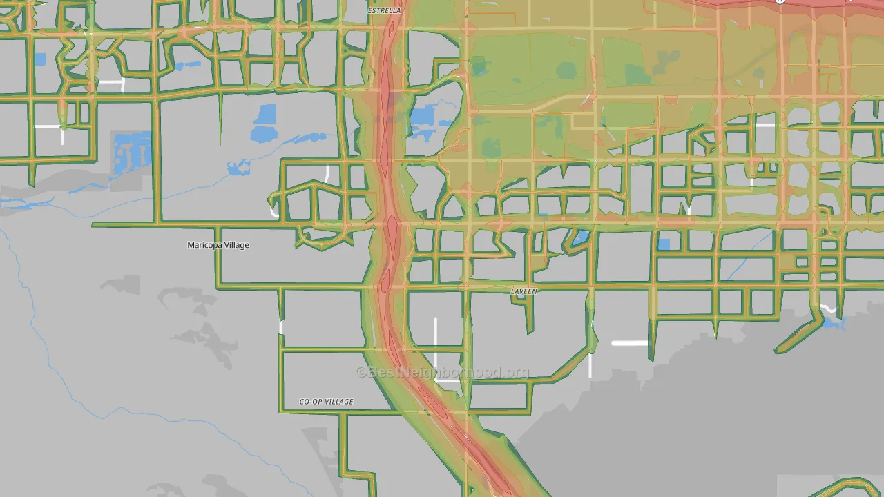 85339, AZ Map of Noise Levels in 85339