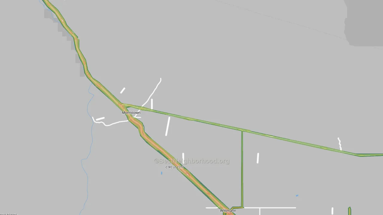 85342, AZ Map of Noise Levels in 85342
