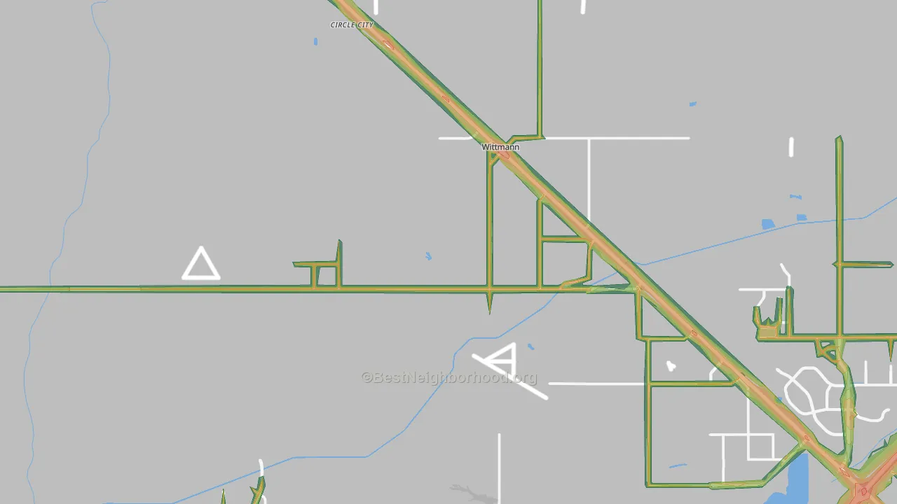 85361, AZ Map of Noise Levels in 85361