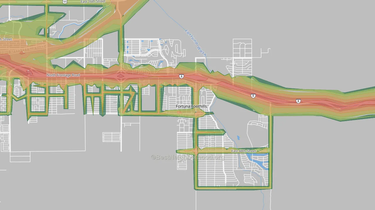 85367, AZ Map of Noise Levels in 85367