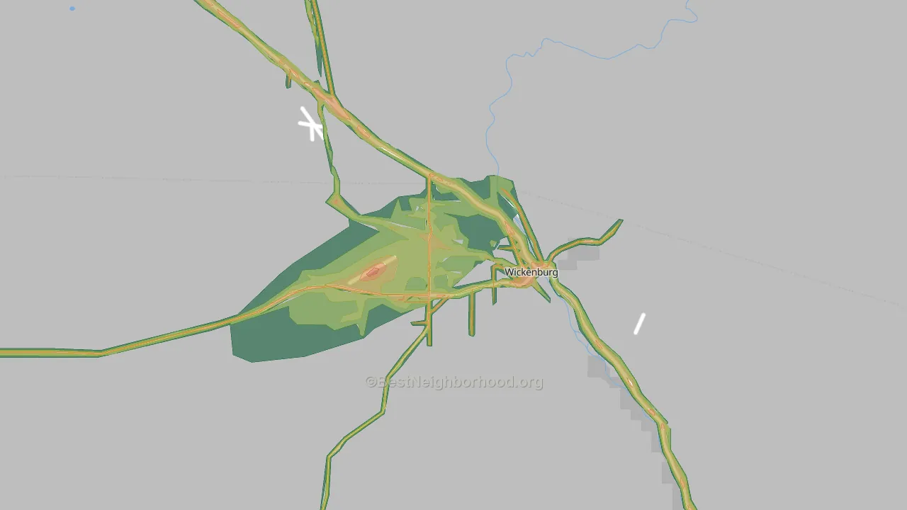 85390, AZ Map of Noise Levels in 85390