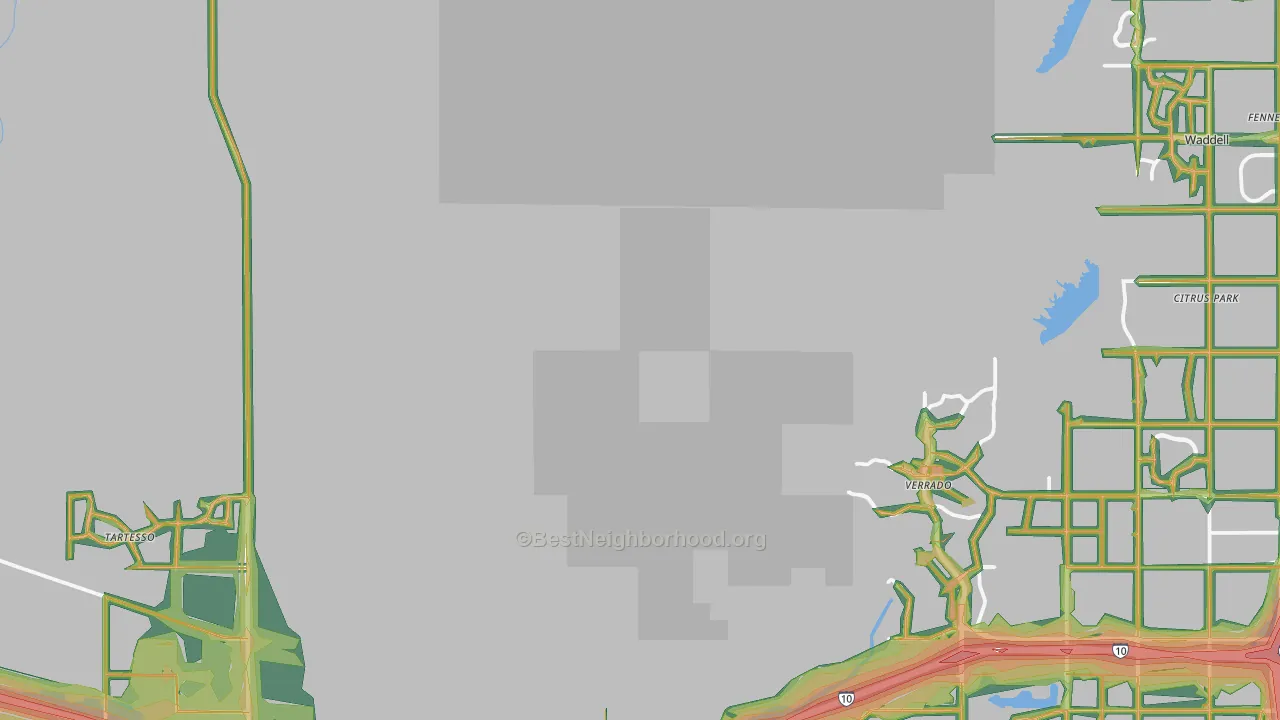 85396, AZ Map of Noise Levels in 85396