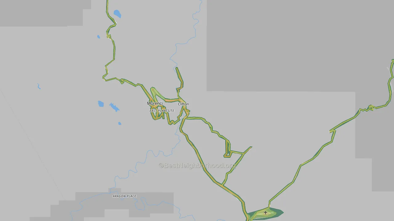 85533, AZ Map of Noise Levels in 85533