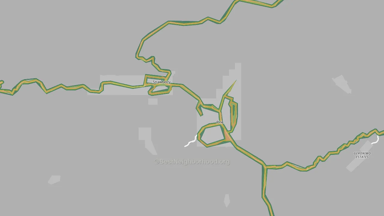 85544, AZ Map of Noise Levels in 85544