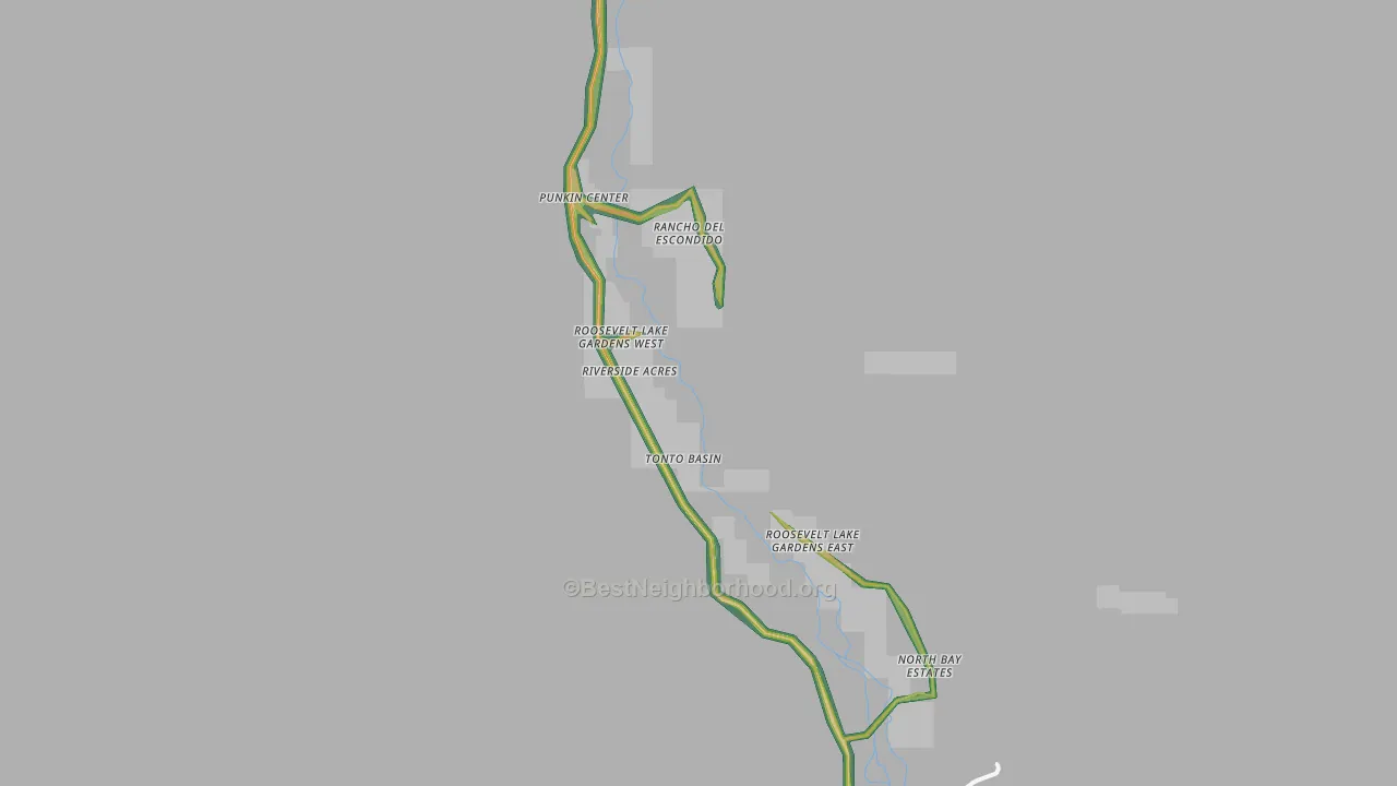 85553, AZ Map of Noise Levels in 85553