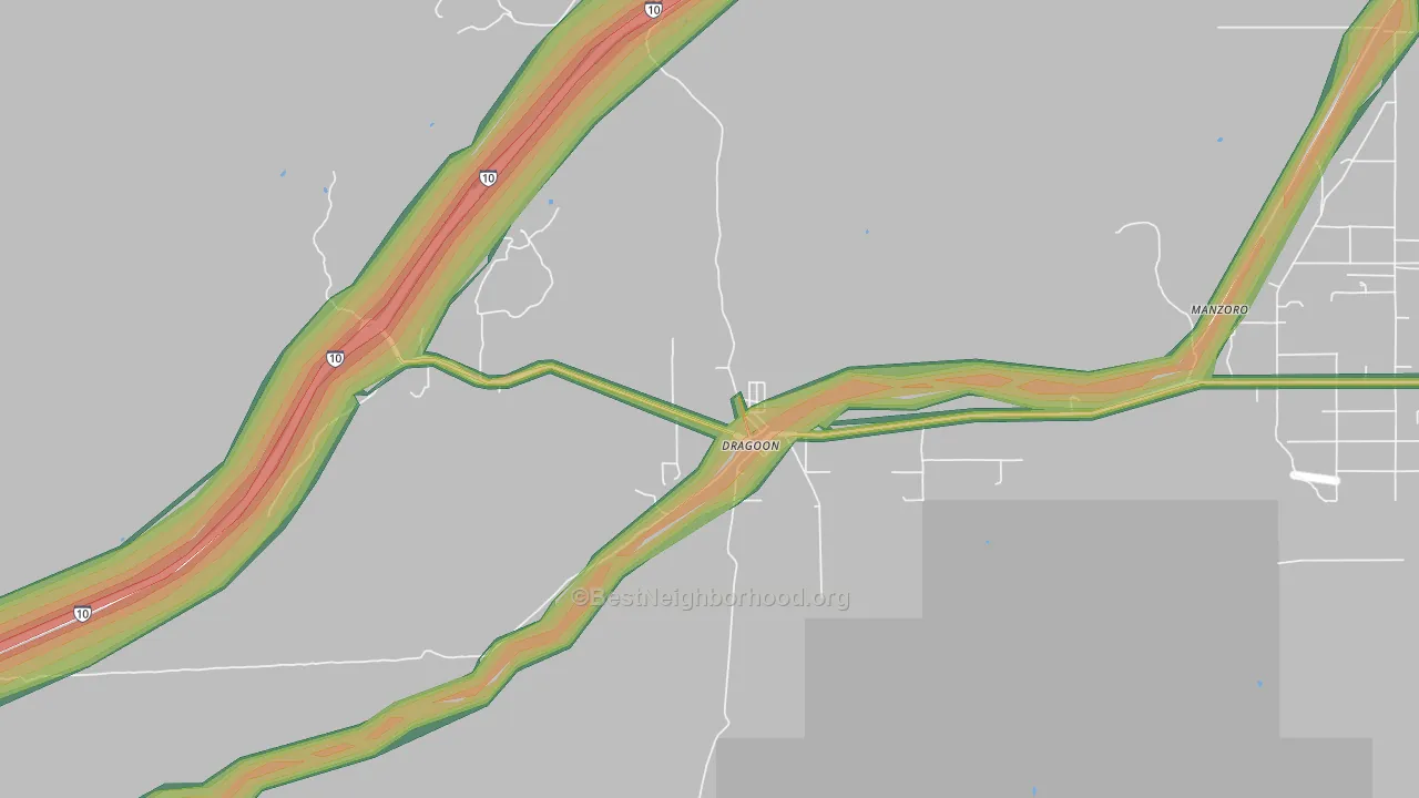 85609, AZ Map of Noise Levels in 85609