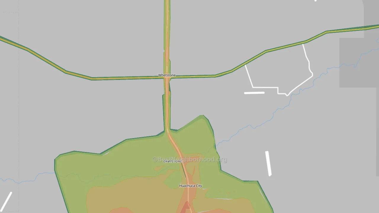 85616, AZ Map of Noise Levels in 85616