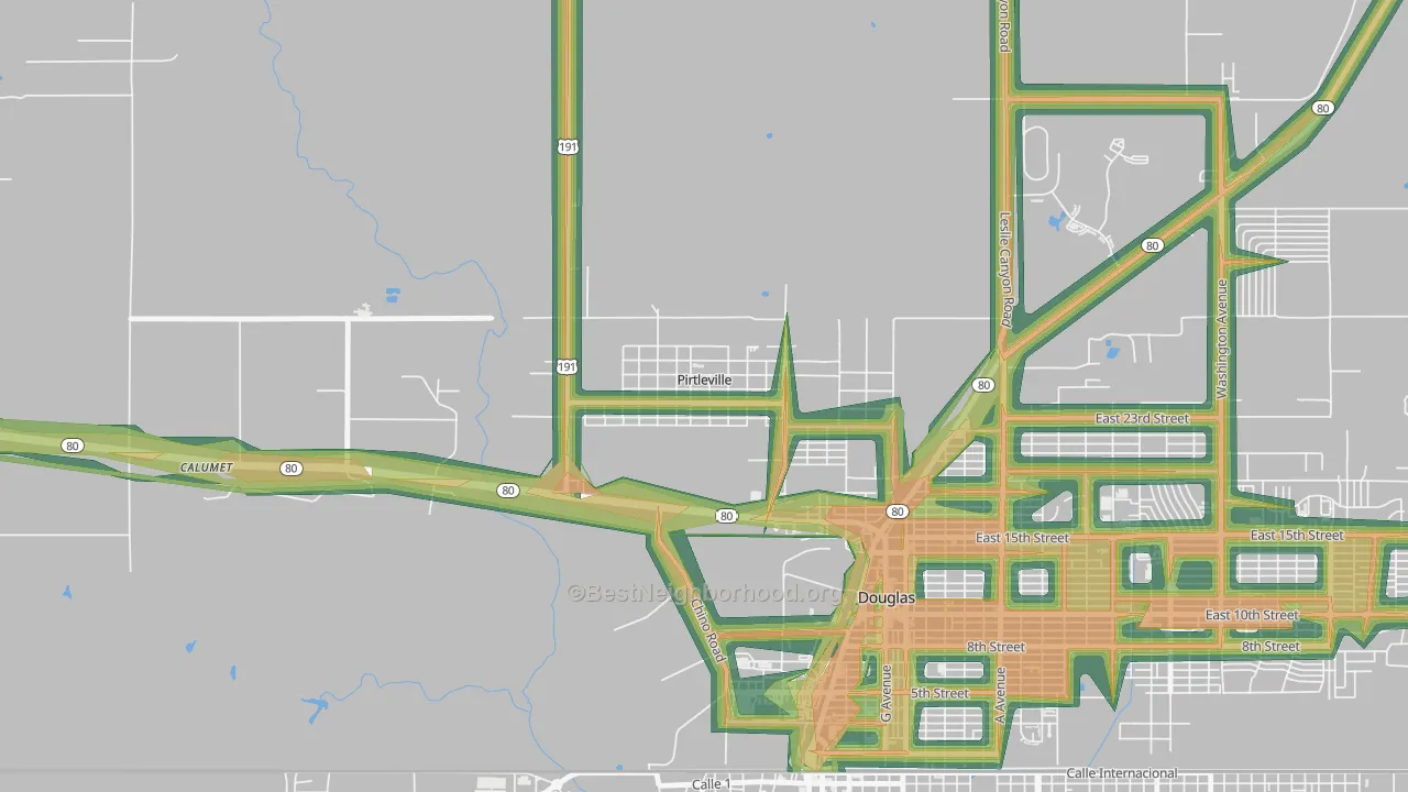 85626, AZ Map of Noise Levels in 85626