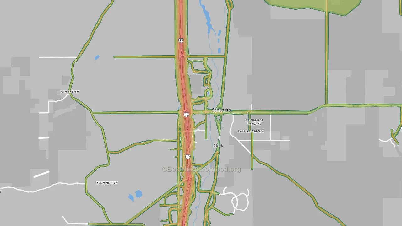 85629, AZ Map of Noise Levels in 85629