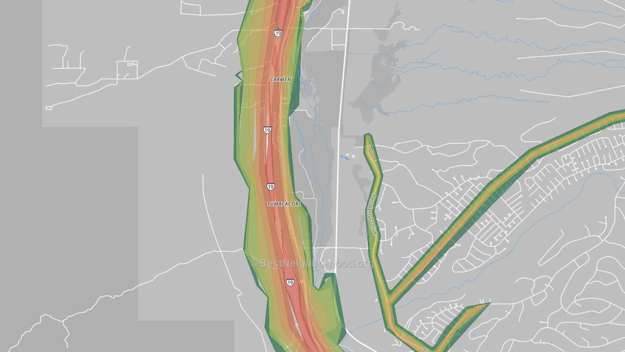 85640, AZ Map of Noise Levels in 85640