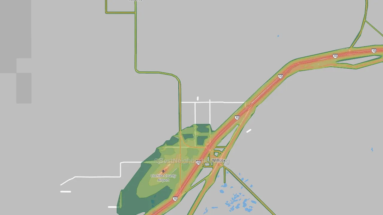 85643, AZ Map of Noise Levels in 85643