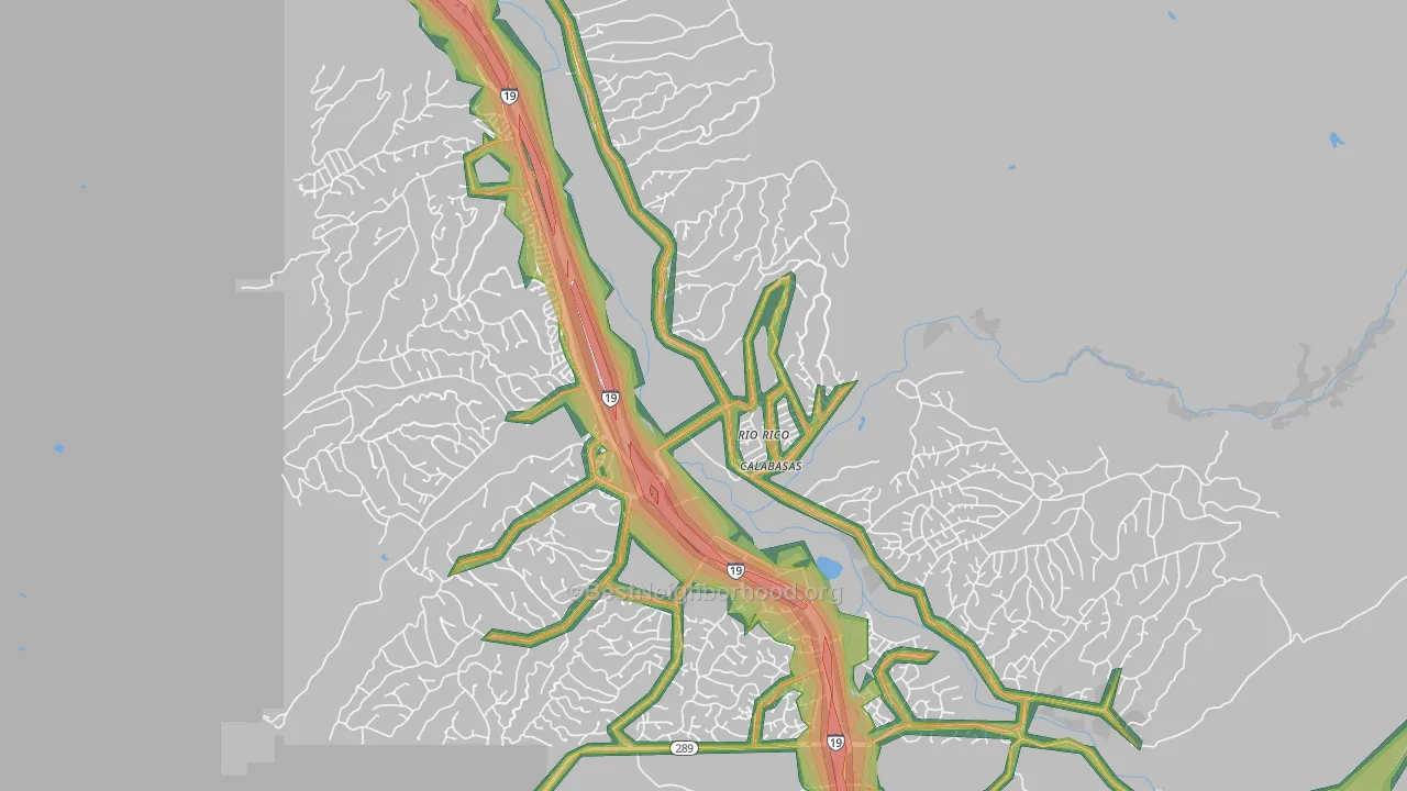 85648, AZ Map of Noise Levels in 85648