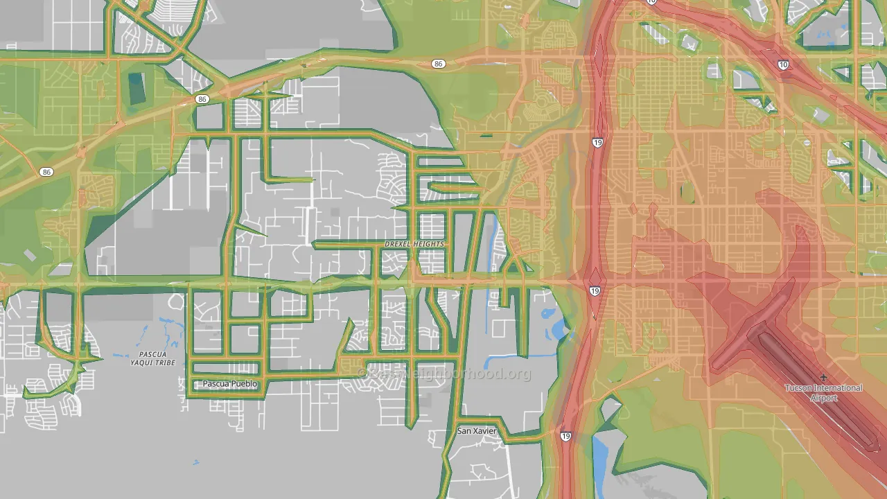 85746, AZ Map of Noise Levels in 85746