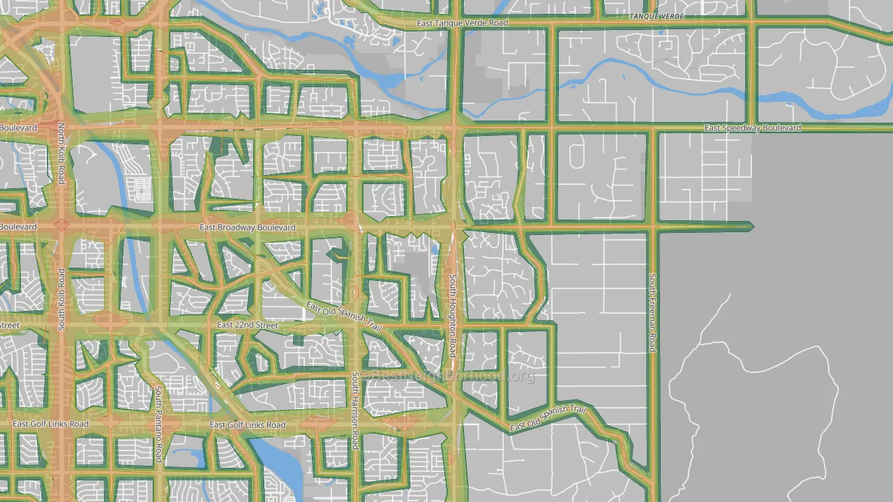 85748, AZ Map of Noise Levels in 85748