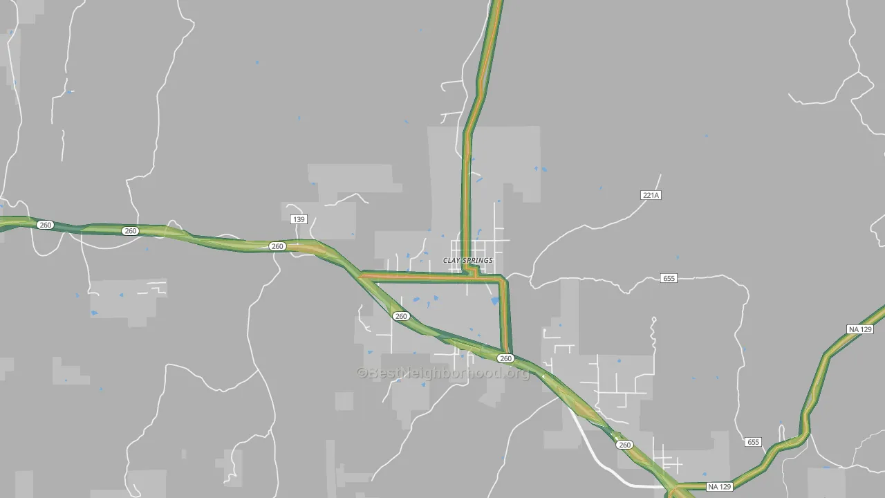 85923, AZ Map of Noise Levels in 85923