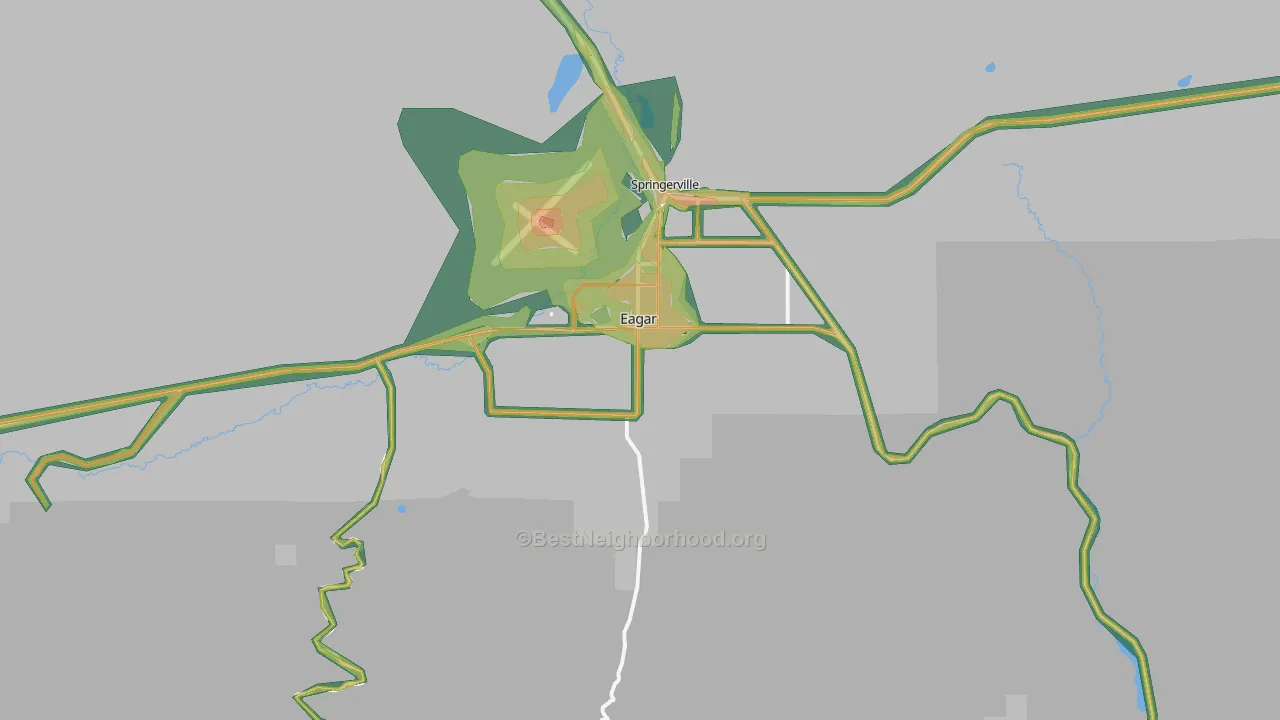 85925, AZ Map of Noise Levels in 85925