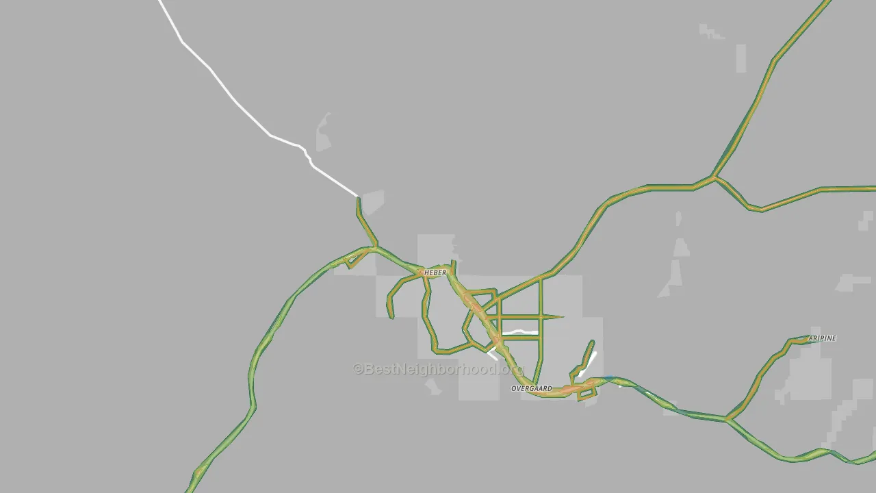 85928, AZ Map of Noise Levels in 85928