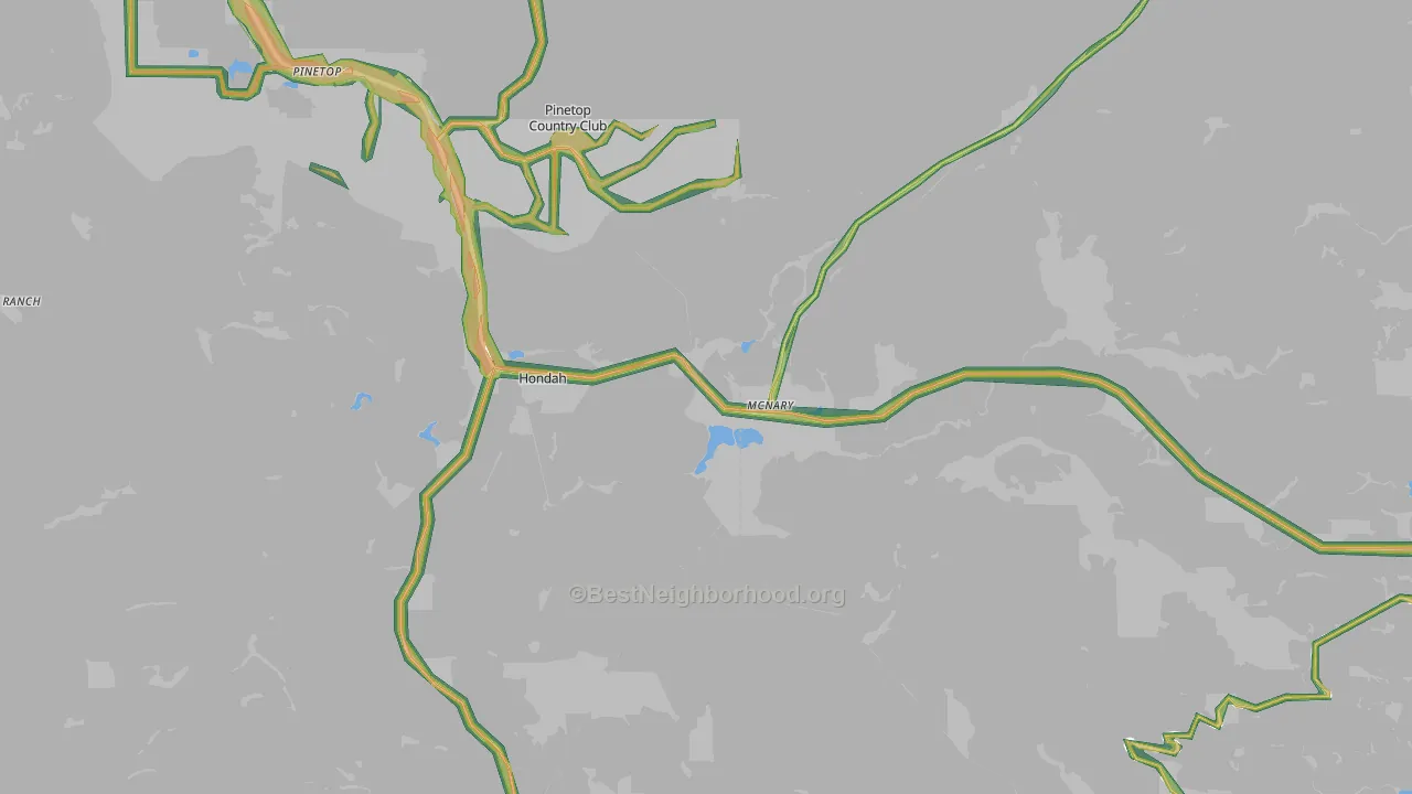 85930, AZ Map of Noise Levels in 85930