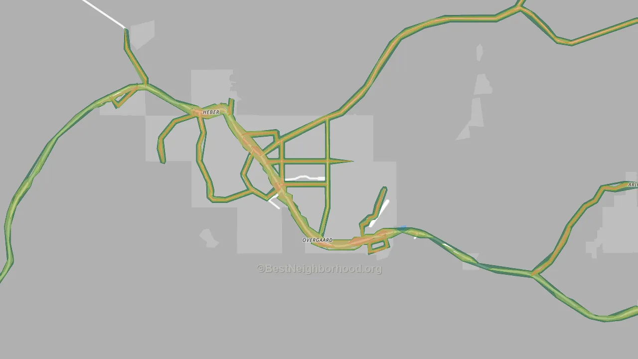 85933, AZ Map of Noise Levels in 85933