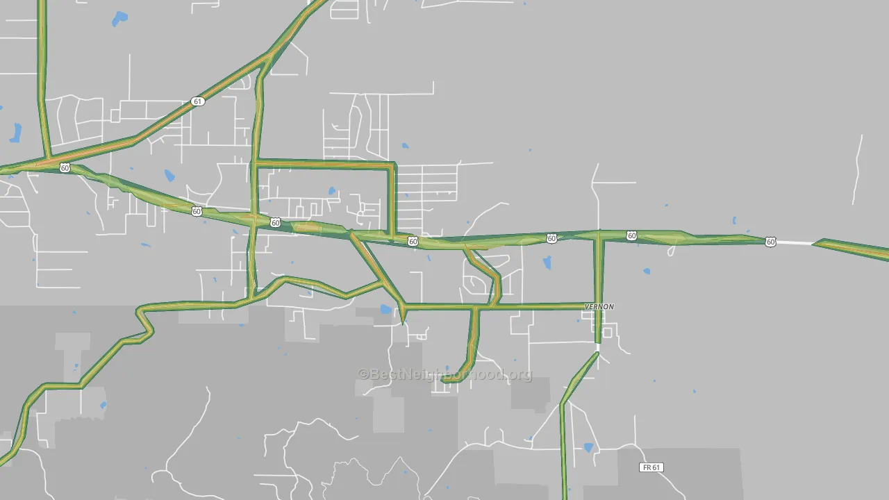 85940, AZ Map of Noise Levels in 85940
