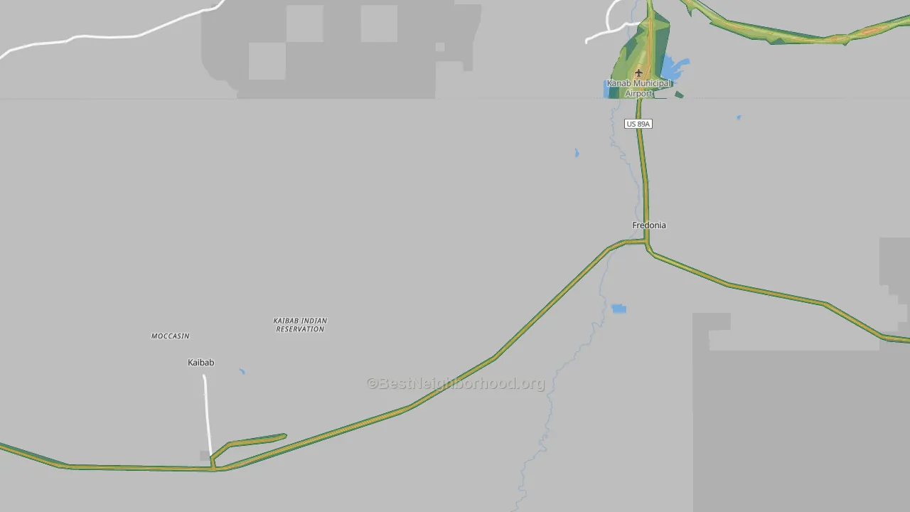 86022, AZ Map of Noise Levels in 86022