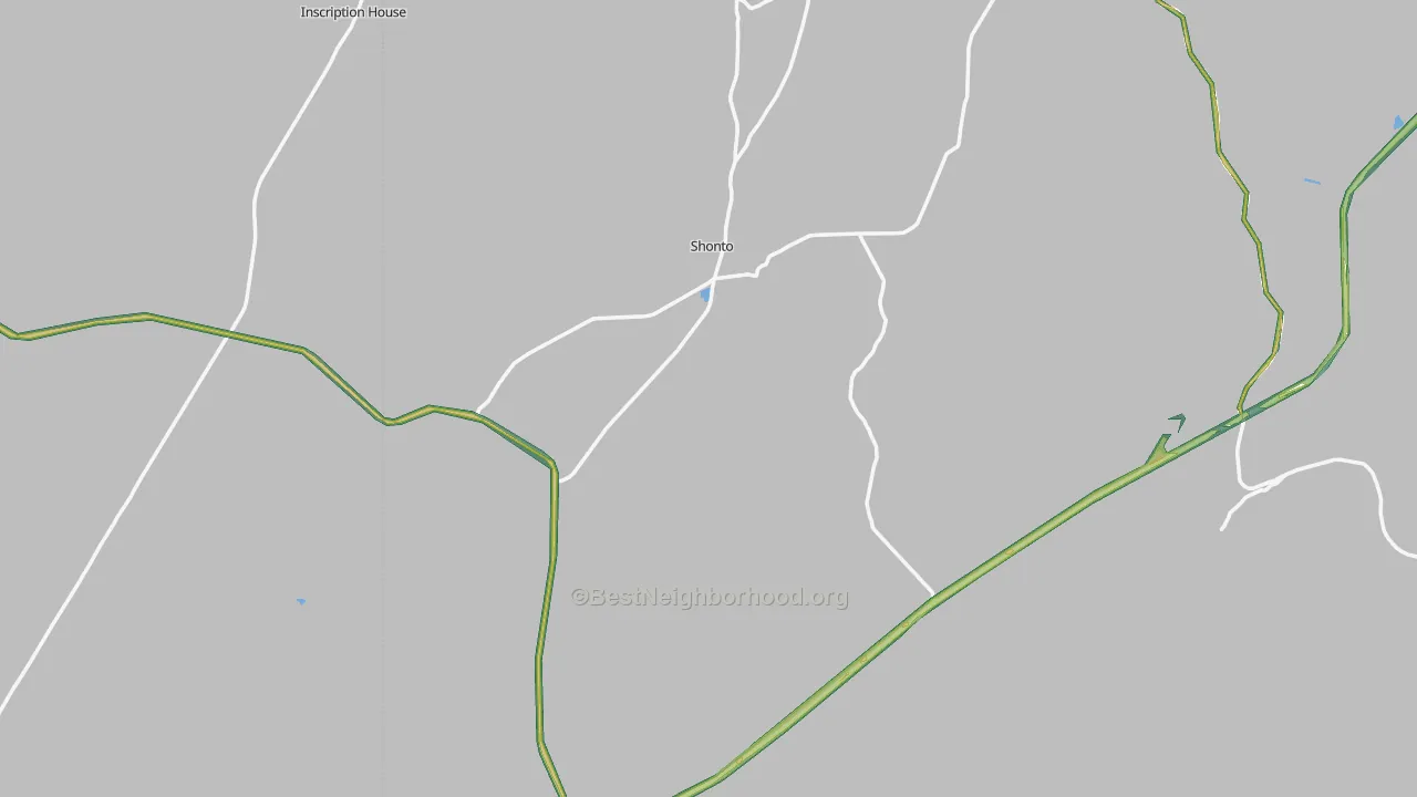 86054, AZ Map of Noise Levels in 86054
