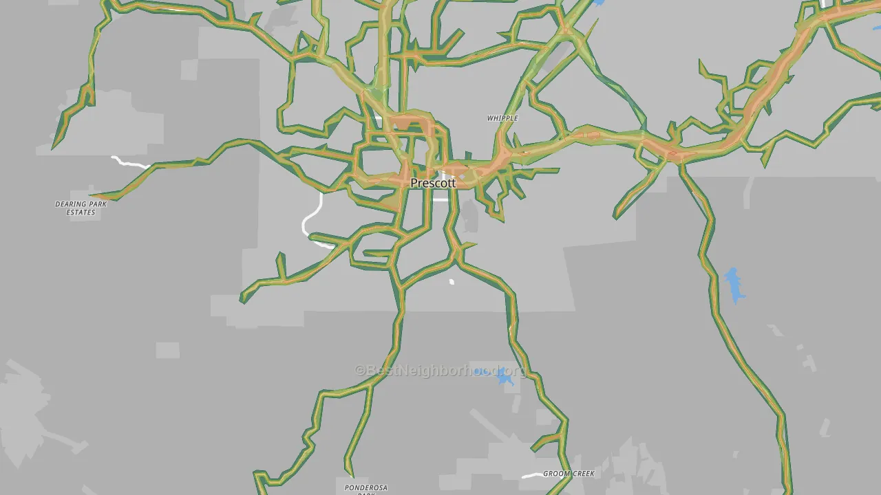 86303, AZ Map of Noise Levels in 86303