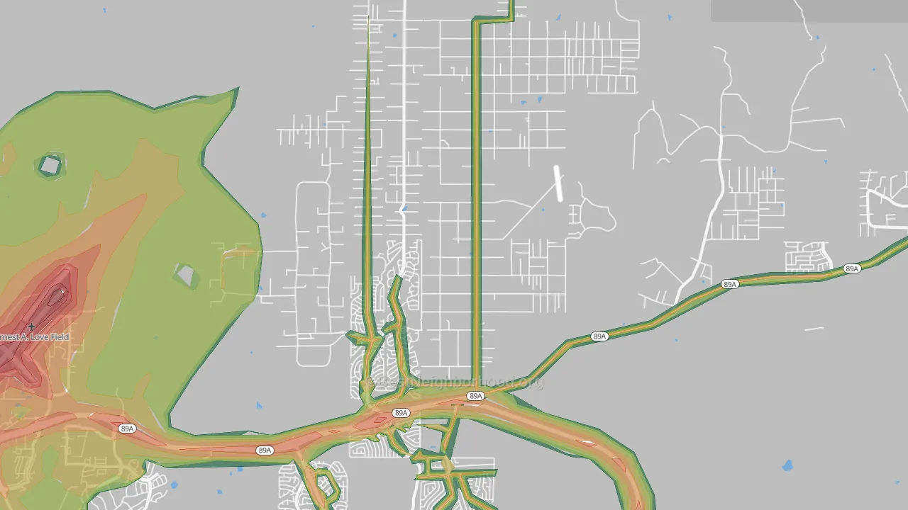 86315, AZ Map of Noise Levels in 86315