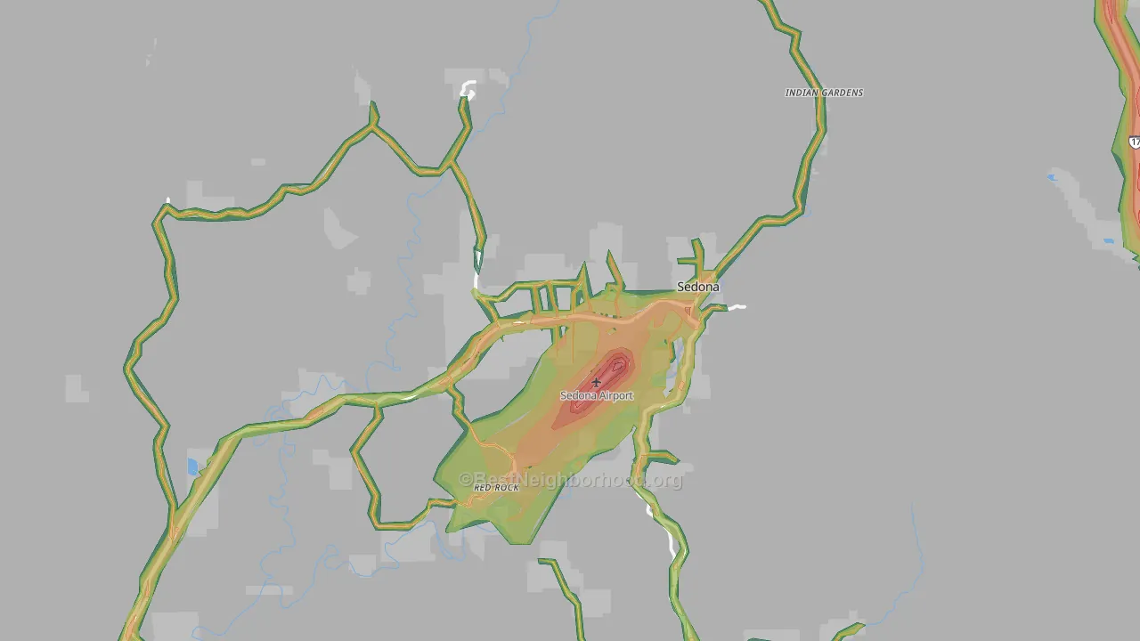 86336, AZ Map of Noise Levels in 86336