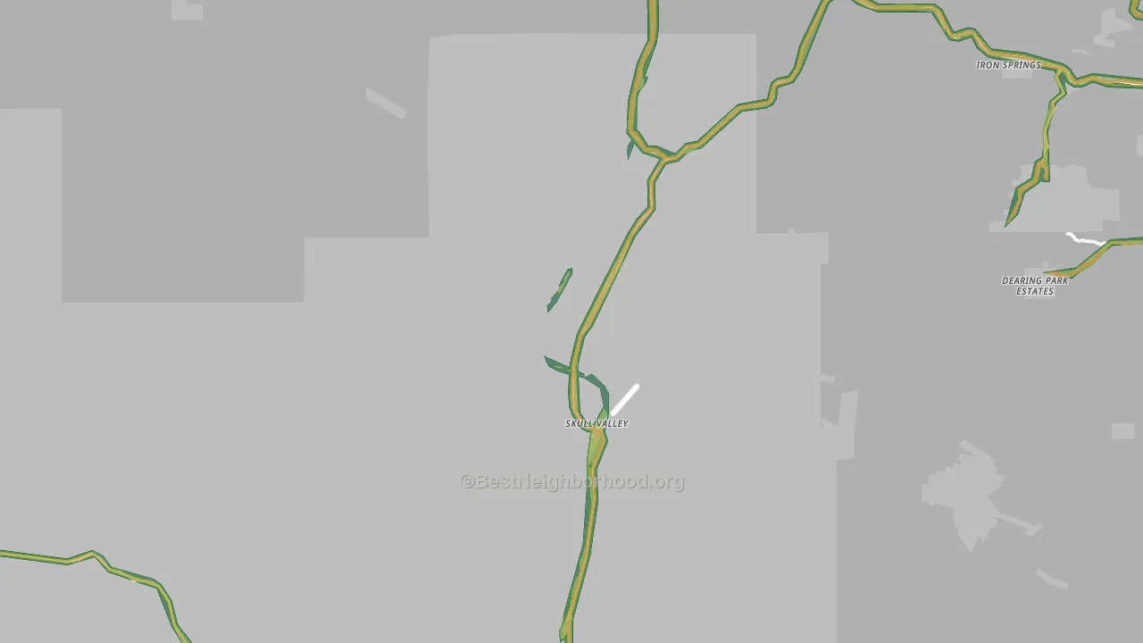 86338, AZ Map of Noise Levels in 86338