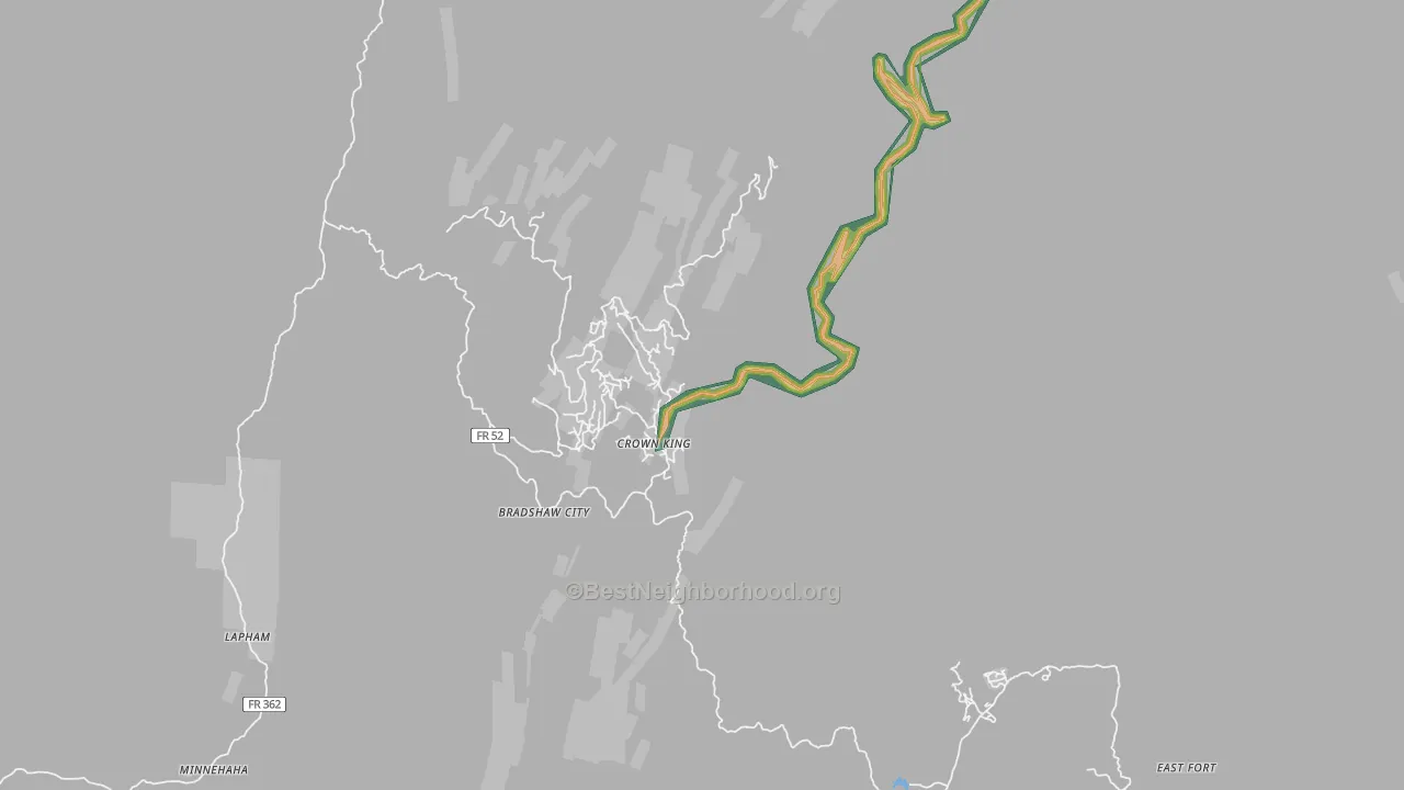 86343, AZ Map of Noise Levels in 86343