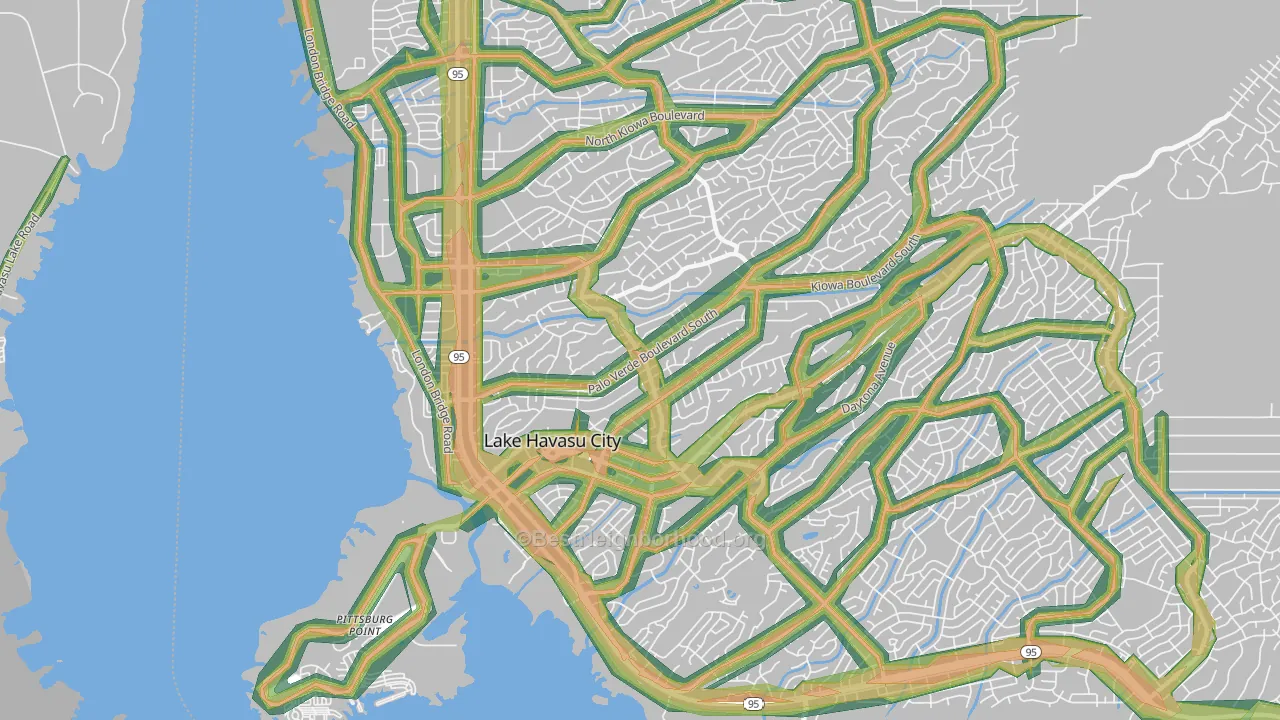86403, AZ Map of Noise Levels in 86403