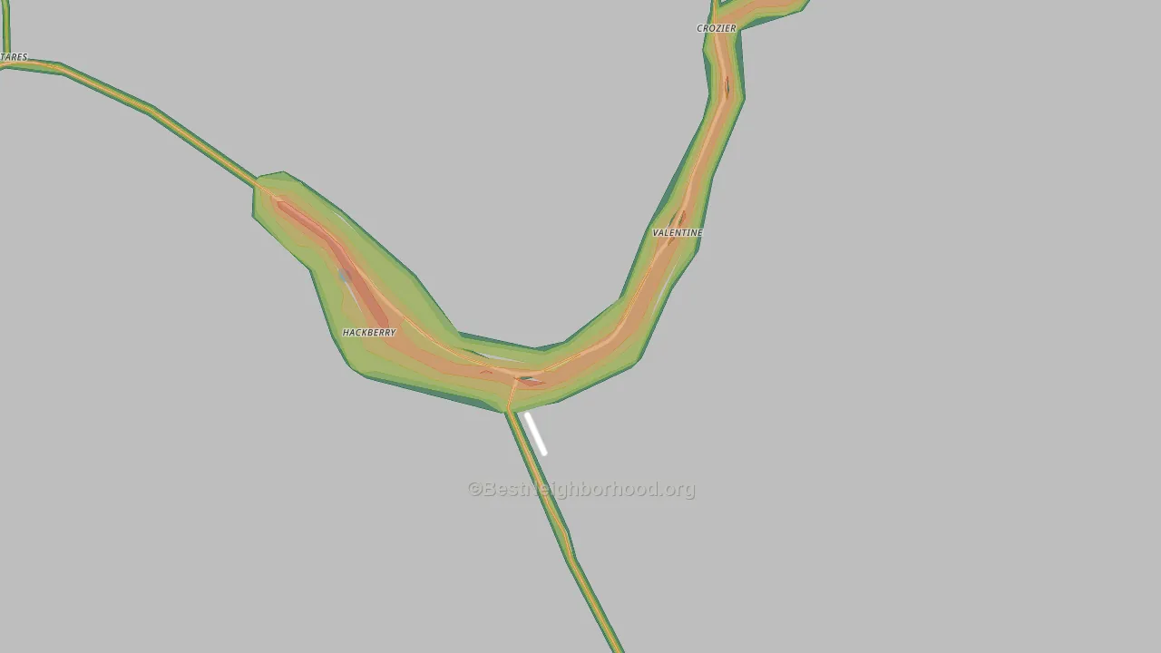 86411, AZ Map of Noise Levels in 86411