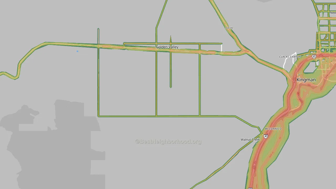 86413, AZ Map of Noise Levels in 86413