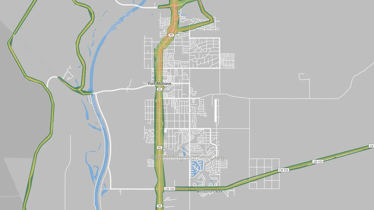 86426, AZ Map of Noise Levels in 86426