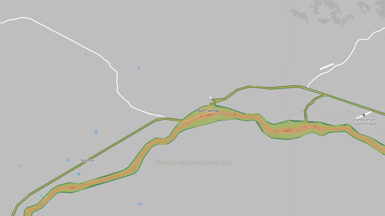 86434, AZ Map of Noise Levels in 86434
