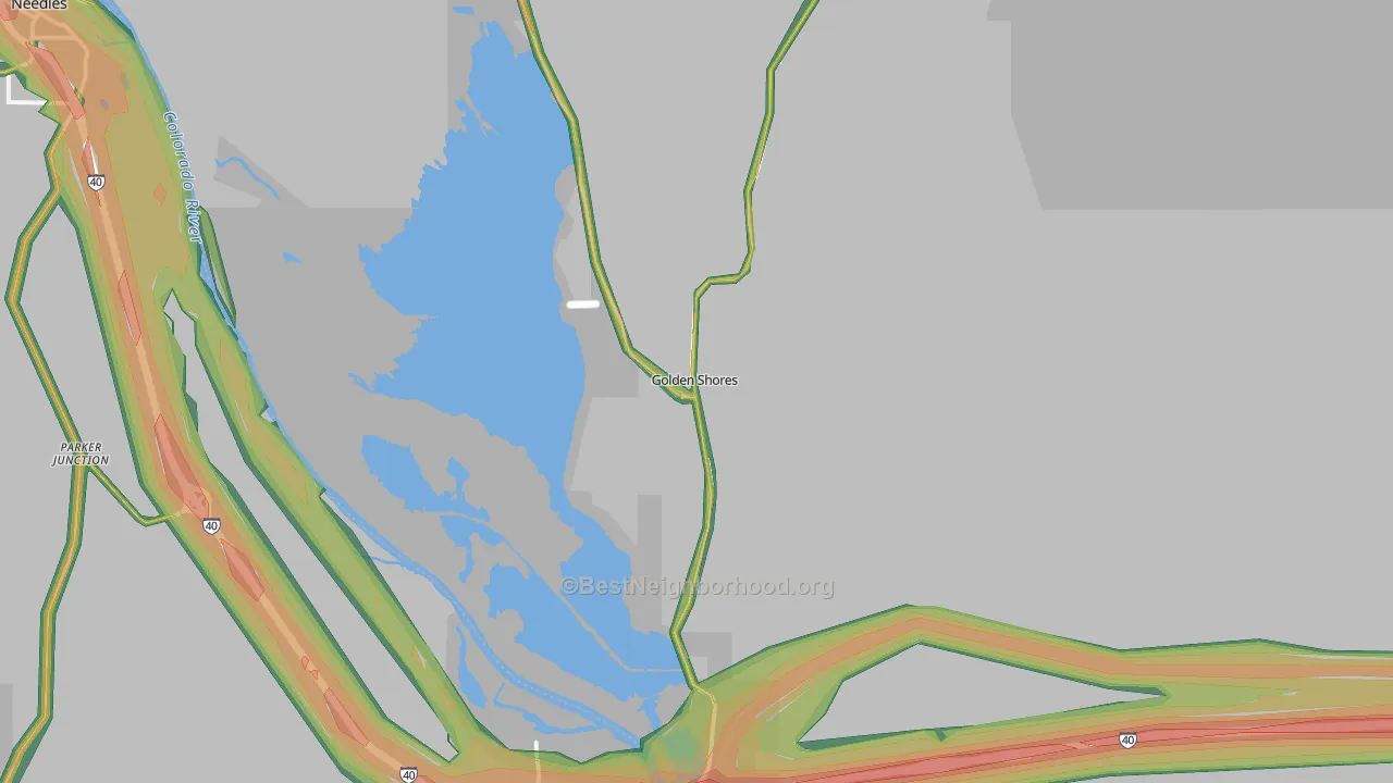 86436, AZ Map of Noise Levels in 86436