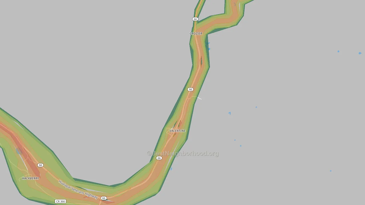 86437, AZ Map of Noise Levels in 86437