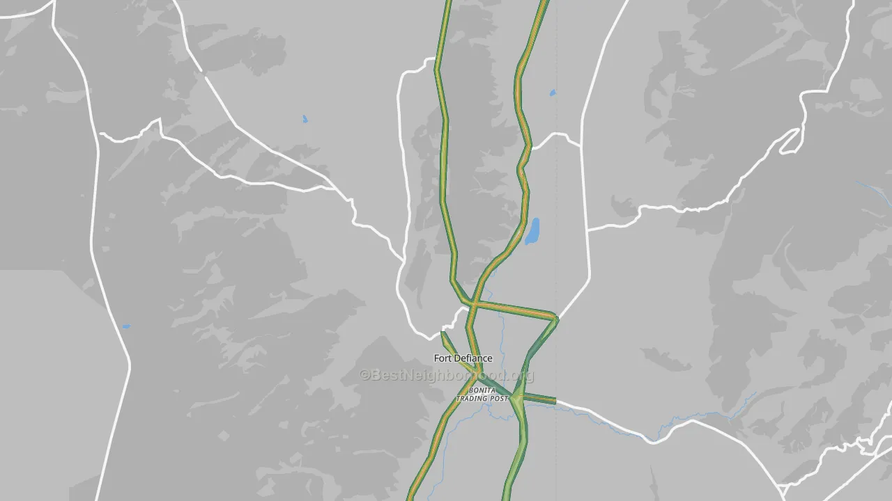 86504, AZ Map of Noise Levels in 86504