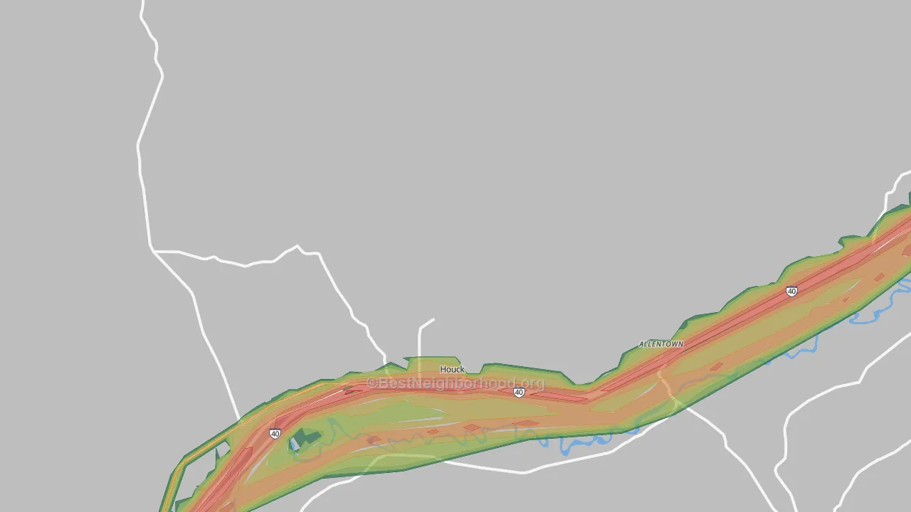 86506, AZ Map of Noise Levels in 86506