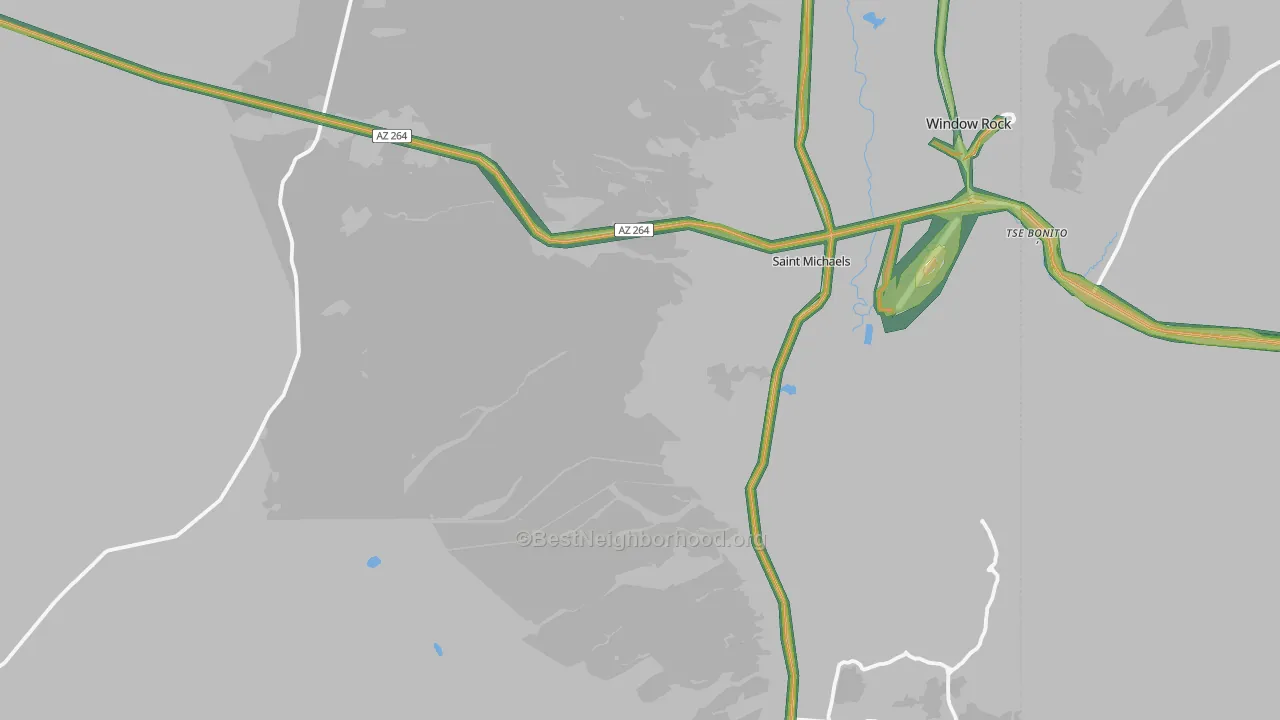 86511, AZ Map of Noise Levels in 86511