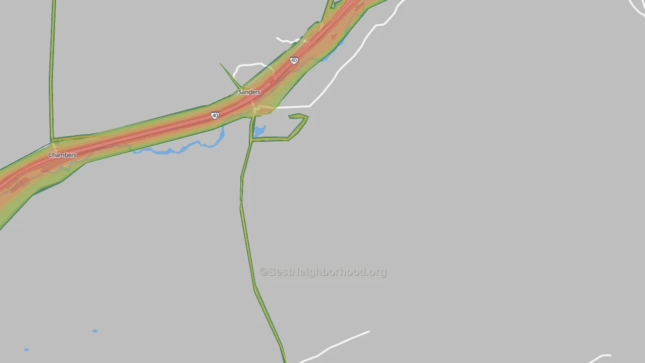 86512, AZ Map of Noise Levels in 86512