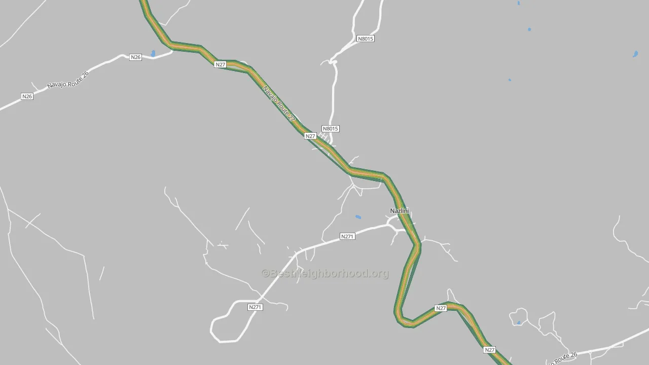 86540, AZ Map of Noise Levels in 86540