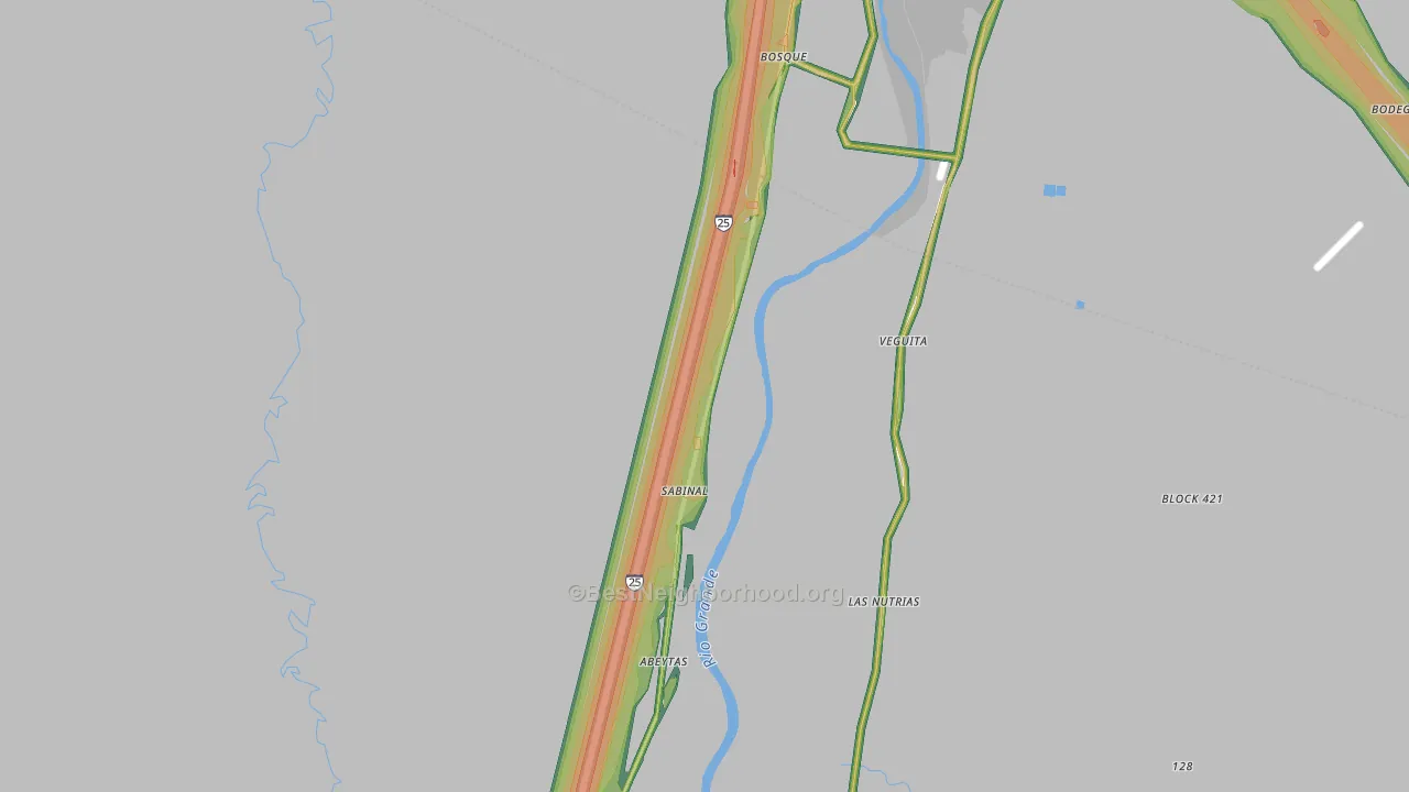 87006, NM Map of Noise Levels in 87006