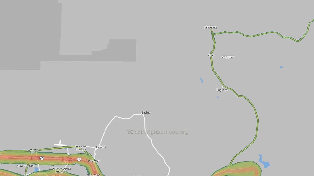 87014, NM Map of Noise Levels in 87014