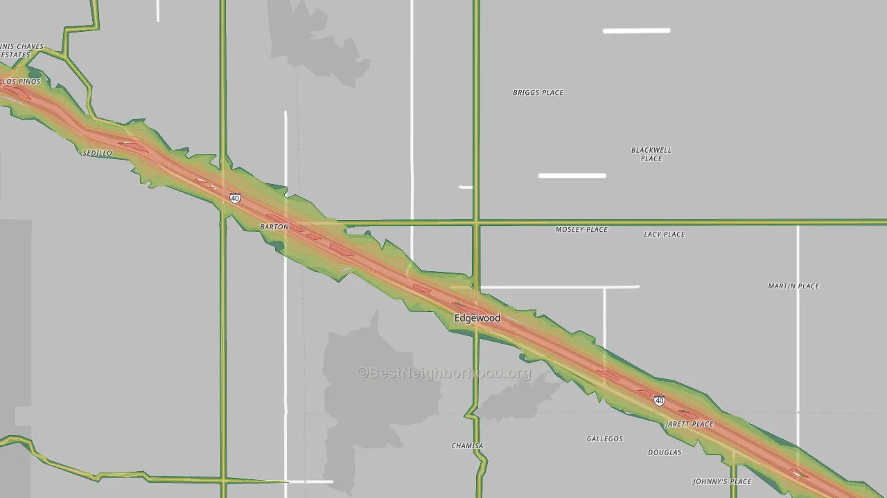 87015, NM Map of Noise Levels in 87015