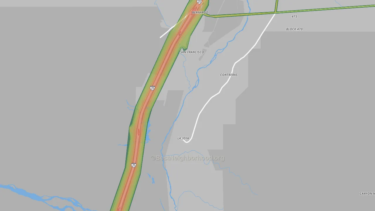 87028, NM Map of Noise Levels in 87028