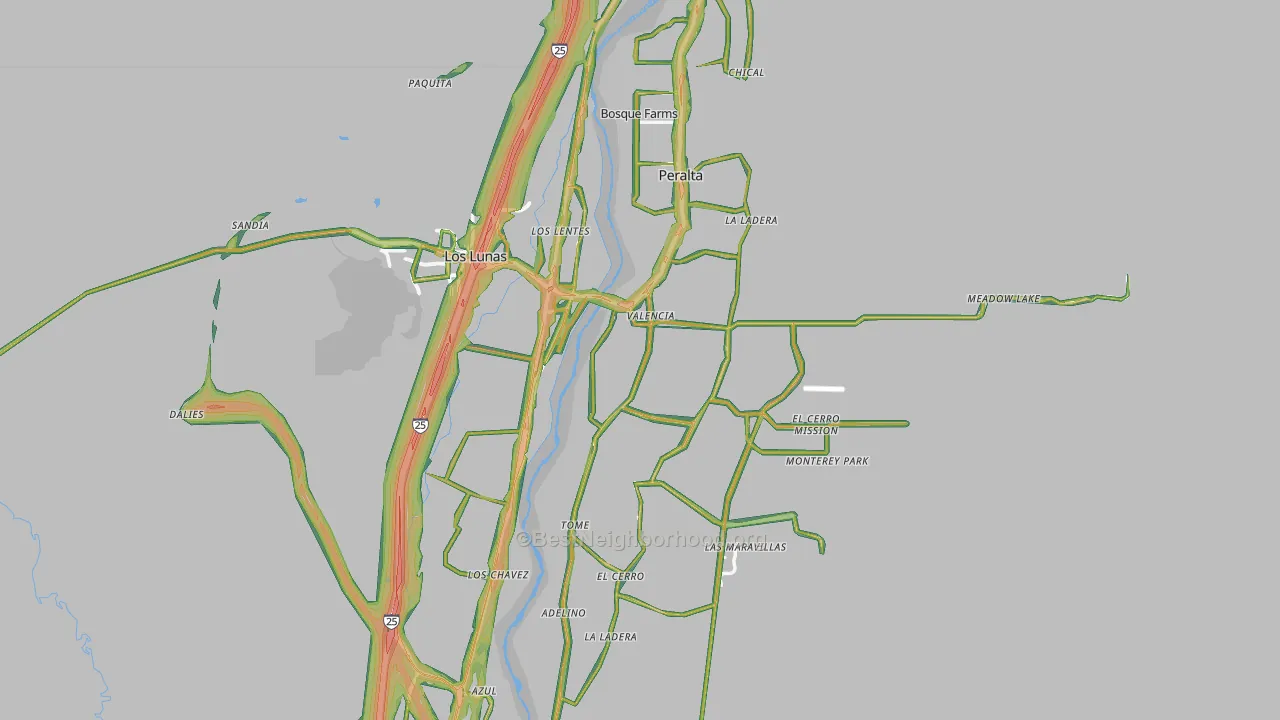 87031, NM Map of Noise Levels in 87031